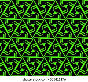 Modern geometric seamless pattern. Vector illustration. For design, page fill, wallpaper.