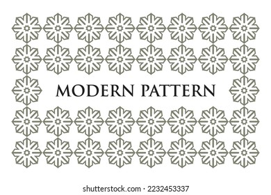 Modern Geometric Seamless Patterns Vector Design
