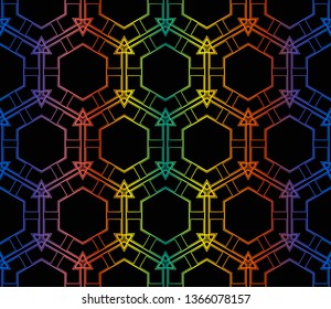 Modern geometric seamless pattern.Vector background. For design, page fill, wallpaper. Vector illustration. For design, page fill, wallpaper