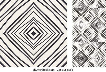 Modern geometric seamless Tile. Geometric pattern in doodle. Stylish pattern  for ceramic tile, wallpaper, linoleum, textile, web page background. Vector illustration
