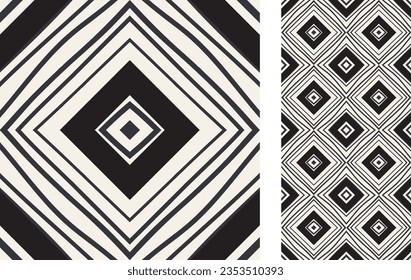 Modern geometric seamless Tile. Geometric pattern in doodle. Stylish pattern  for ceramic tile, wallpaper, linoleum, textile, web page background. Vector illustration
