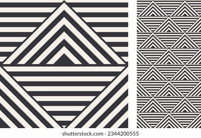 Moderne geometrische nahtlose Tile. Stilvolles Muster für Keramikfliesen, Tapete, Linoleum, Textilien, Webseitenhintergrund. Vektorgrafik