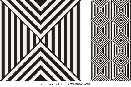 Moderne geometrische nahtlose Tile. Stilvolles Muster für Keramikfliesen, Tapete, Linoleum, Textilien, Webseitenhintergrund. Vektorgrafik