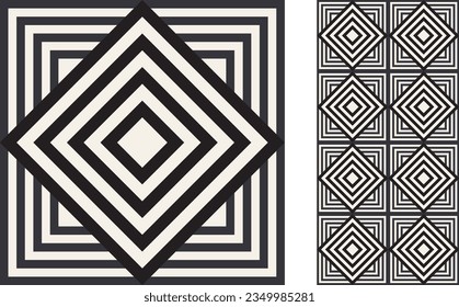 Modern geometric seamless Tile. Stylish pattern  for ceramic tile, wallpaper, linoleum, textile, web page background. Vector illustration