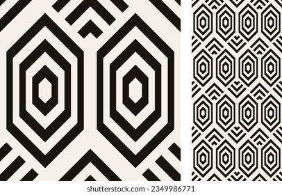 Moderne geometrische nahtlose Tile. Stilvolles Muster für Keramikfliesen, Tapete, Linoleum, Textilien, Webseitenhintergrund. Vektorgrafik