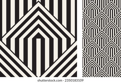 Tile geométrico moderno sin costuras. Patrón elegante para cerámica, papel pintado, linóleo, textil, fondo de página web. Ilustración del vector