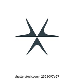 Modern geometric shape. Minimalist abstract figure, brutalist 3D basic shape and line, minimal modern simple forms. Vector icon. Bauhaus and y2k poster style trendy primitive figure.