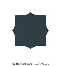 Forma geométrica moderna. Figura abstracta minimalista, forma y línea básica brutalista en 3D, formas simples modernas mínimas. Icono de Vector. Bauhaus y y2k estilo de póster de moda figura primitiva.