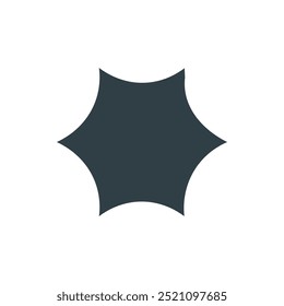 Modern geometric shape. Minimalist abstract figure, brutalist 3D basic shape and line, minimal modern simple forms. Vector icon. Bauhaus and y2k poster style trendy primitive figure.