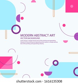 Modern geometric shapes background. vector, illustration