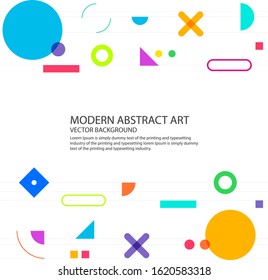 Modern geometric shapes background. vector, illustration