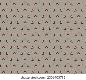 Modern geometric shapes common motif seamless pattern background. Luxury fabric design textile swatch for ladies dress, man shirt all over print. 