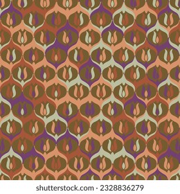 Modern geometric shapes common motif seamless pattern background. Luxury fabric design textile swatch for ladies dress, man shirt all over print. 