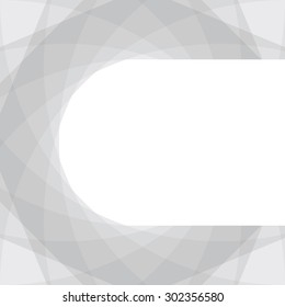 Modern geometric shapes and curve background with gray color tone, vector illustration 