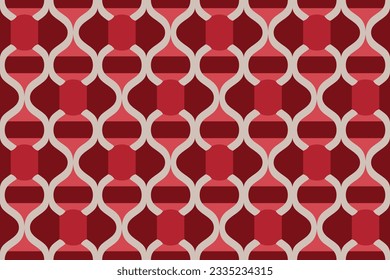 Modern geometric shapes patterns, seamless vector illustration. Pattern designs with modern geometric shapes can be printed as a background image or used for rugs, carpets, or textile fabric.