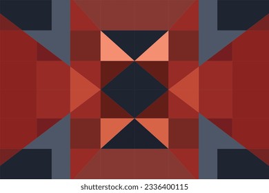 Modern geometric shapes patterns, seamless vector illustration. Pattern designs with modern geometric shapes can be printed as a background image or used for rugs, carpets, or textile fabric.