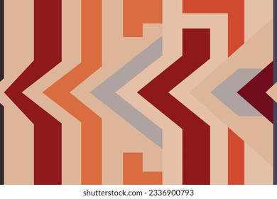Modern geometric shapes patterns, seamless vector illustration. Pattern designs with modern geometric shapes can be printed as a background image or used for rugs, carpets, or textile fabric.