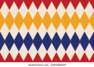 Modern geometric shapes patterns, seamless vector illustration. Pattern designs with modern geometric shapes can be printed as a background image or used for rugs, carpets, or textile fabric.