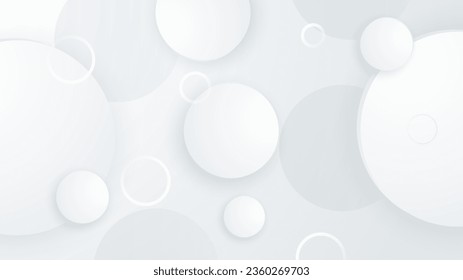 Modern geometric shapes white and grey background. Design decoration concept for web layout, poster, banner, app background, business presentation, and social media template