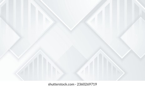 Modern geometric shapes white and grey background. Design decoration concept for web layout, poster, banner, app background, business presentation, and social media template