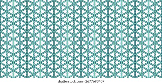 Modernes geometrisches Sternmuster. Nahtlose Vektor Hexagonal Tessellation im Aquarell Stil.