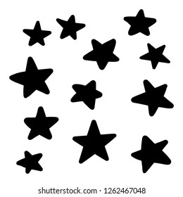 Modern Geometric Star Pattern. Vector Star Pattern Background Drawn by Hand in EPS