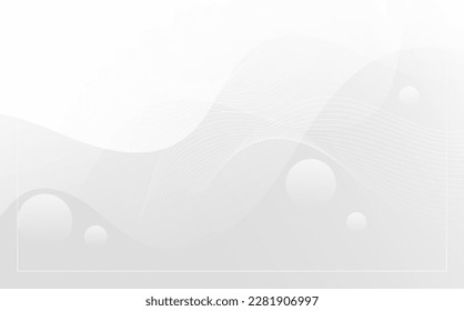  Modern geometric style background, gray color gradation, memphis, wave effect, shadow, circle