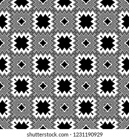 Modern Geometric Stylish Texture. Vector Seamless Pattern. Print Cloth, Clothes, Banner, Cover, Card, Shirt, Website, Wrapper.
