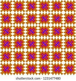 Modern Geometric Stylish Texture. Vector Seamless Pattern. Print Cloth, Clothes, Banner, Cover, Card, Shirt, Website, Wrapper.