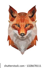 Modern Geometric Symmetrical Fox