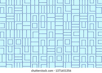 Modern geometric template with dashed lines. Creative vector abstract background. Perfect for cover, web design, poster, packaging, business cards. 