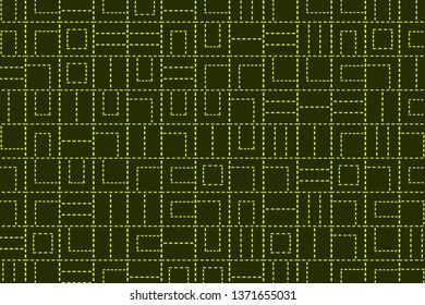Modern geometric template with dashed lines. Creative vector abstract background. Perfect for cover, web design, poster, packaging, business cards. 