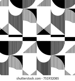 Modern geometric texture. Repeating abstract background. Polygonal linear grid from striped elements.