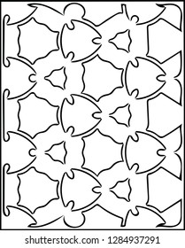 Modern geometric texture tile lace decorative shape vector pattern design for many creative ideas