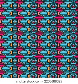 Modern geometric and textures illustration pattern. Creative collage with shapes. Seamless pattern. Fashionable template for design.
