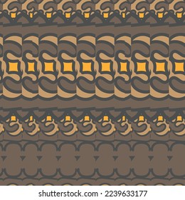 Modern geometric and textures illustration pattern. Creative collage with shapes. Seamless pattern. Fashionable template for design.