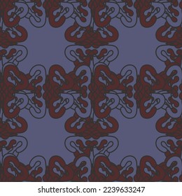 Modern geometric and textures illustration pattern. Creative collage with shapes. Seamless pattern. Fashionable template for design.