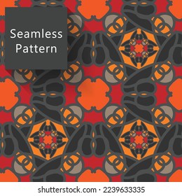Modern geometric and textures illustration pattern. Creative collage with shapes. Seamless pattern. Fashionable template for design.