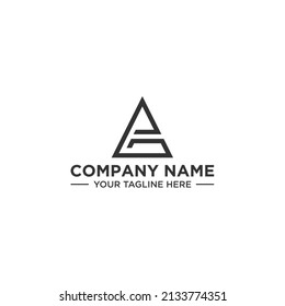 Modern geometric triangle logo design for business branding and corporate identity