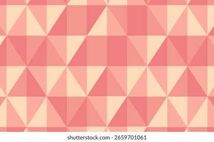 Modern geometric triangle pattern in gentle pink and cream hues. Delicate and chic for backgrounds and feminine designs.