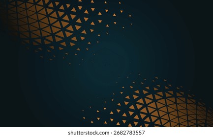 Modern Geometric Triangle Pattern Presentation Dark Backdrop Abstract Background Design