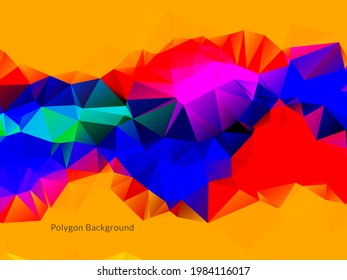Modern geometric triangle polygon background vector