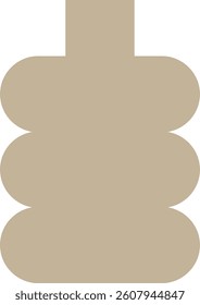 Modern Geometric Vases Design Element 