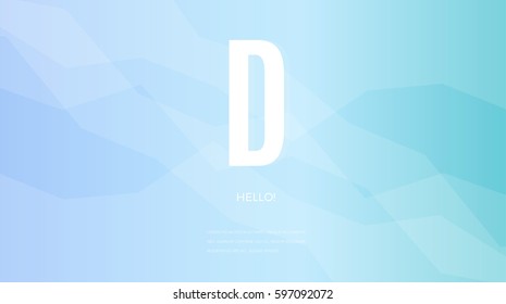 Modern geometric vector design. Blurred soft color gradient horizontal wallpaper background. Sweet romantic foreground for web and print banners.