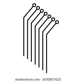 A modern geometric vector design featuring abstract shapes and clean lines in a versatile scalable format ideal for creative
