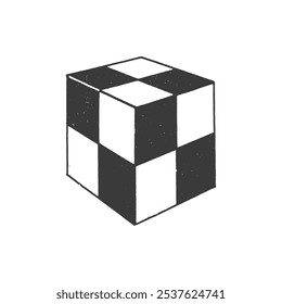 Modernes geometrisches Vektordesign mit trendigen abstrakten 3D-Formen, die Kunst und Illustration kombinieren, um einzigartige, stilvolle Symbole zu schaffen, die perfekt für digitale Projekte geeignet sind.