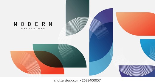 Modern geometric vector illustration design, abstract background.