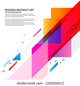 Modern geometric vector layout background. vector illustration