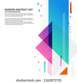 Modern geometric vector layout background. vector illustration