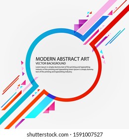 Modern geometric vector layout background. vector illustration